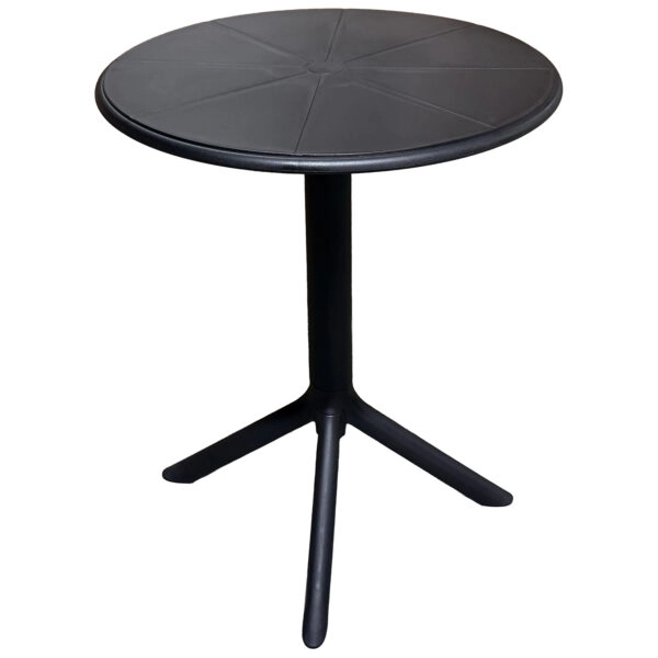 Τραπέζι Κήπου ArteLibre ISENYA Μαύρο PP Φ60x75cm