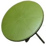 Τραπέζι Κήπου ArteLibre ISENYA Πράσινο PP Φ60x75cm