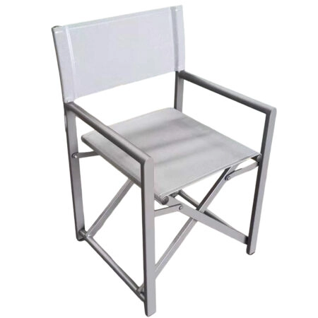 Καρέκλα Σκηνοθέτη ArteLibre TERALLIS Γκρι Ανοιχτό Ύφασμα/Αλουμίνιο 56x48x86cm