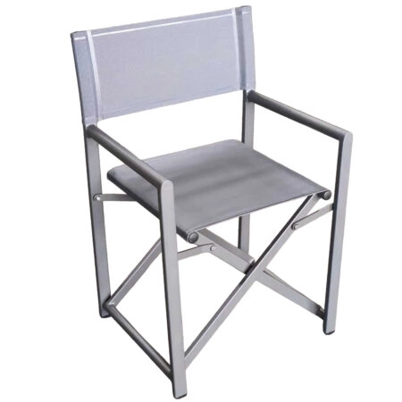 Καρέκλα Σκηνοθέτη ArteLibre TERALLIS Γκρι Σκούρο Ύφασμα/Αλουμίνιο 56x48x86cm