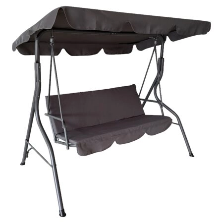 Κούνια ArteLibre LEMONA Γκρι Μέταλλο/Polyester 174x110x200cm