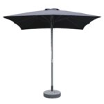 Ομπρέλα Κήπου ArteLibre MELIOR Μαύρο/Ανθρακί Αλουμίνιο/Polyester Φ2.2x2.2m