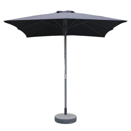 Ομπρέλα Κήπου ArteLibre MELIOR Μαύρο/Ανθρακί Αλουμίνιο/Polyester Φ2.2x2.2m