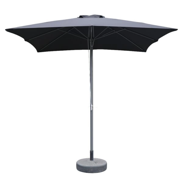 Ομπρέλα Κήπου ArteLibre MELIOR Μαύρο/Ανθρακί Αλουμίνιο/Polyester Φ2.2x2.2m