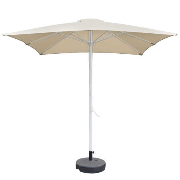 Ομπρέλα Κήπου ArteLibre MELIOR Μπεζ/Λευκό Αλουμίνιο/Polyester Φ2.2x2.2m