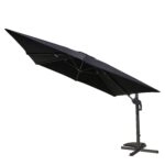 Ομπρέλα Κήπου ArteLibre VALENA Μαύρο/Γκρι Αλουμίνιο/Polyester Φ3x3m