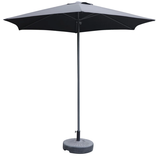 Ομπρέλα Κήπου ArteLibre MELIORE Ανθρακί/Γκρι Αλουμίνιο/Polyester Φ2.5x2.36m