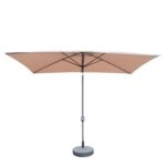 Ομπρέλα Κήπου ArteLibre ARONA Μόκα/Ανθρακί Αλουμίνιο/Polyester 3x2x2.53m