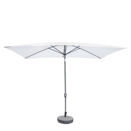 Ομπρέλα Κήπου ArteLibre ARONA Λευκό/Ανθρακί Αλουμίνιο/Polyester 3x2x2.53m