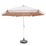 Ομπρέλα Κήπου ArteLibre RENOVA Μόκα/Λευκό Μέταλλο/Polyester Φ3x2.5m