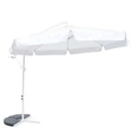 Ομπρέλα Κήπου ArteLibre NORVIA Λευκό/Εκρού Μέταλλο/Polyester Φ3m