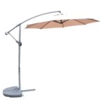 Ομπρέλα Κήπου ArteLibre NORVIALE Μόκα/Ανθρακί Αλουμίνιο/Polyester Φ2.65m