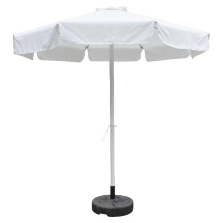 Ομπρέλα Κήπου ArteLibre SALVIA Εκρού/Λευκό Αλουμίνιο/Polyester Φ2.2x2.5m