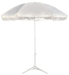 Ομπρέλα Παραλίας ArteLibre BOHERA Λευκό Μέταλλο/Μακραμέ Ύφασμα Φ180x200cm