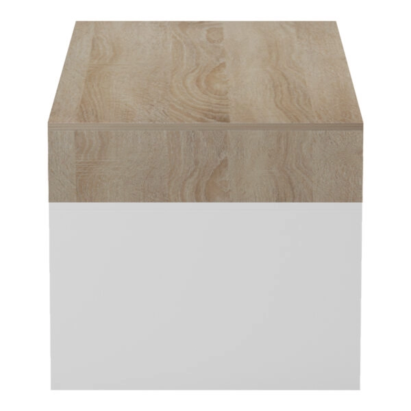 Τραπέζι σαλονιού Consa  sonoma - λευκό 120x60x52.8εκ