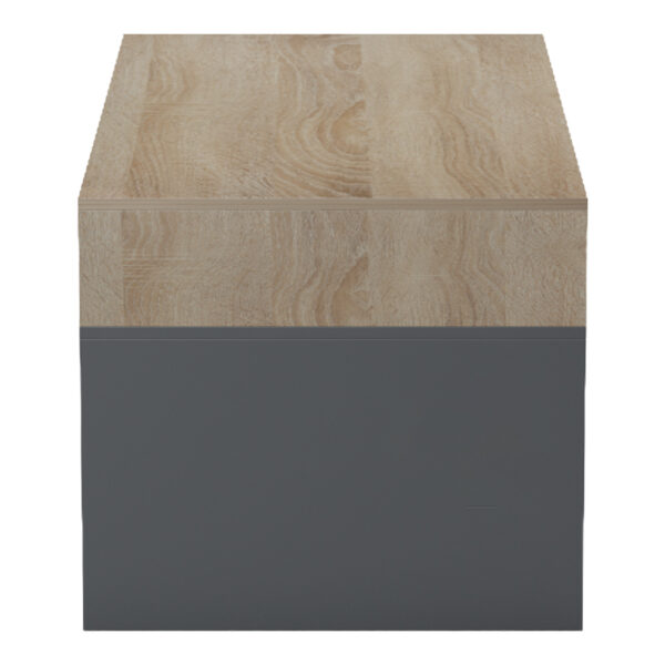 Τραπέζι σαλονιού Consa  sonoma - ανθρακί 120x60x52.8εκ