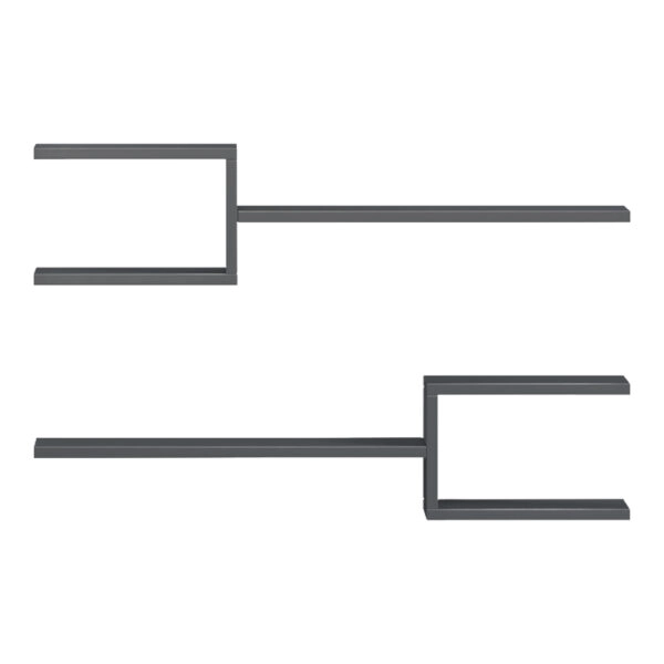 Ραφιέρα τοίχου Galler  ανθρακί 79x19.5x18εκ