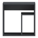 Βοηθητικό τραπέζι Doublo  ανθρακί 40x35x40εκ