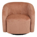 Πολυθρόνα Barrelo περιστρεφόμενη ύφασμα σάπιο μήλο 77x72x69εκ