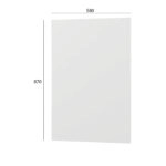 Κάτω Πλαϊνό Κουζίνας Modest Λευκό 58x1.6x87cm