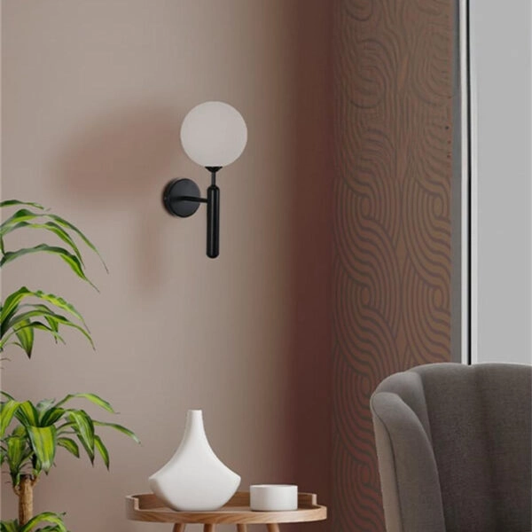 Φωτιστικό τοίχου-απλίκα Genka  G9 μέταλλο μαύρο-λευκο 15x23x34εκ