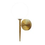 Φωτιστικό τοίχου-απλίκα Kerlibin  G9 μέταλλο χρυσο-λευκο 13x18x34εκ