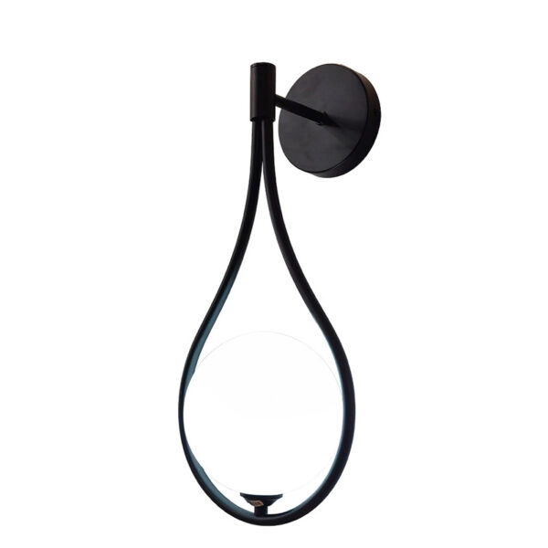 Φωτιστικό τοίχου-απλίκα Teary  G9 μέταλλο μαύρο-λευκο 16x12x37εκ