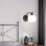 Φωτιστικό τοίχου-απλίκα Belinest  E27 μέταλλο - γυαλί σε μαύρο-λευκό 20x14x17εκ