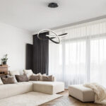 Φωτιστικό οροφής Artisun led μέταλλο μαύρο Φ56x100εκ