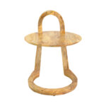 Βοηθητικό τραπέζι Kallos  μασίφ ξύλο μάνγκο σε φυσική απόχρωση 45x45x60εκ