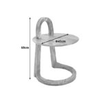 Βοηθητικό τραπέζι Kallos  μασίφ ξύλο μάνγκο σε φυσική απόχρωση 45x45x60εκ