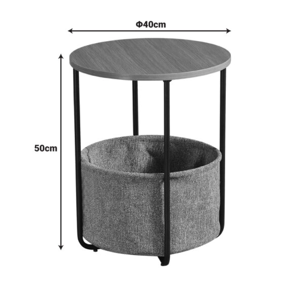 Βοηθητικό τραπέζι Fredami sonoma Φ40x50εκ