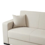 Γωνιακός καναπές-κρεβάτι αναστρέψιμος Dumma ύφασμα κρεμ 226x148x86εκ