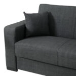 Γωνιακός καναπές-κρεβάτι αναστρέψιμος Dumma ύφασμα ανθρακί 226x148x86εκ