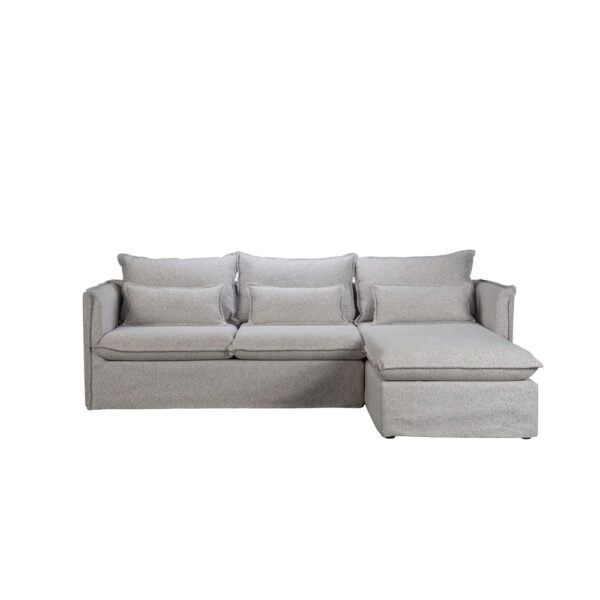 PROUD ΚΑΝΑΠΕΣ ΓΩΝΙΑ ΔΕΞΙΑ ΓΚΡΙ ΑΝΟΙΧΤΟ PUENTE 80 258x180x90