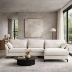 PARFAIT ΚΑΝΑΠΕΣ ΓΩΝΙΑ ΔΕΞΙΑ BEIGE LEGASY 15 307x185x92cm