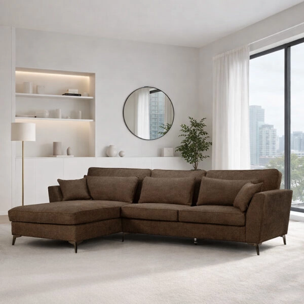 FOREVER ΚΑΝΑΠΕΣ ΓΩΝΙΑ ΑΡΙΣΤΕΡΗ MOCCA ΚΑΦΕ ANTHOLOGY 07 316x185x92cm