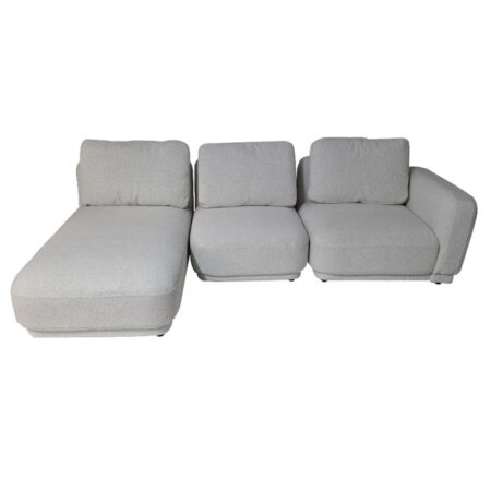 Artekko Cloud Μπεζ Υφασμάτινος Μπουκλέ Πολυμορφικός Γωνιακός Καναπές με 3 Ανεξάρτητα Κομμάτια (98x95x68)cm (80x93x68)cm (92x157x68)cm 3pcs