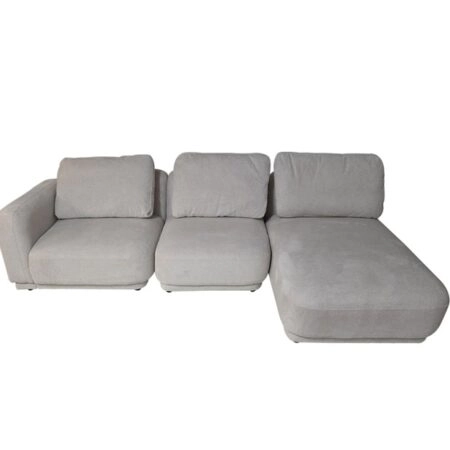 Artekko Cloud Μπεζ Υφασμάτινος Πολυμορφικός Γωνιακός Καναπές με 3 Ανεξάρτητα Κομμάτια (98x95x68)cm (80x93x68)cm (92x157x68)cm 3pcs