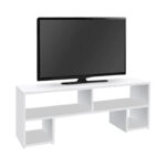 Έπιπλο τηλεόρασης Dabi Megapap χρώμα λευκό 120x30x40εκ.