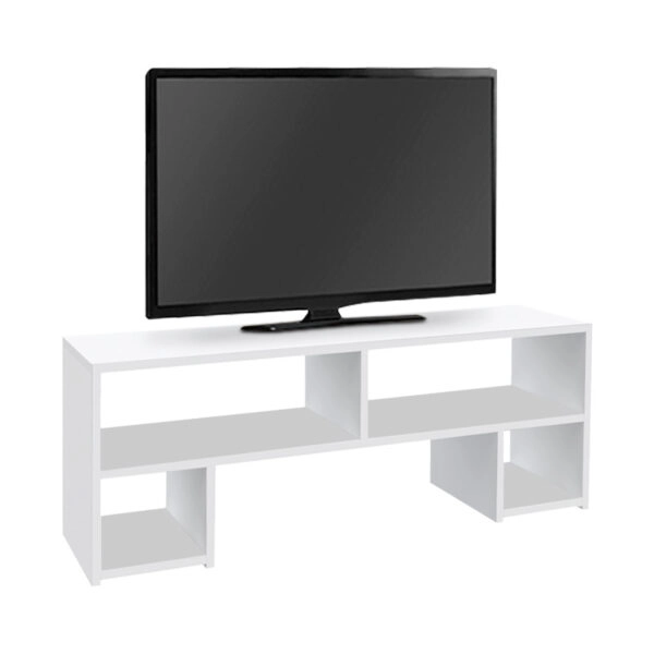 Έπιπλο τηλεόρασης Dabi Megapap χρώμα λευκό 120x30x40εκ.