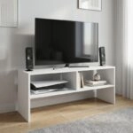 Έπιπλο τηλεόρασης Beirut Megapap χρώμα λευκό 80x30x40εκ.