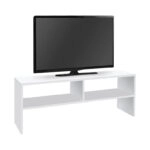 Έπιπλο τηλεόρασης Beirut Megapap χρώμα λευκό 120x30x40εκ.