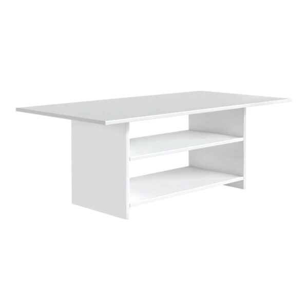 Τραπεζάκι σαλονιού Dallas Megapap χρώμα λευκό 90x50x45εκ.