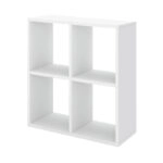 Βιβλιοθήκη Cube Megapap χρώμα λευκό 60x20x60εκ.