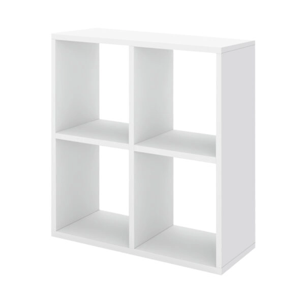 Βιβλιοθήκη Cube Megapap χρώμα λευκό 60x20x60εκ.