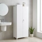 Ντουλάπα - Παπουτσοθήκη Cilem Megapap χρώμα λευκό 70x32x188εκ.