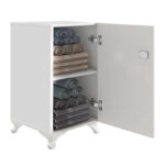 Ντουλάπι με κλειδαριά Rene Megapap χρώμα λευκό 29x29x68εκ.