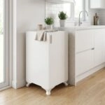 Ντουλάπι με κλειδαριά Rene Megapap χρώμα λευκό 29x29x68εκ.