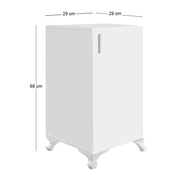 Ντουλάπι με κλειδαριά Rene Megapap χρώμα λευκό 29x29x68εκ.